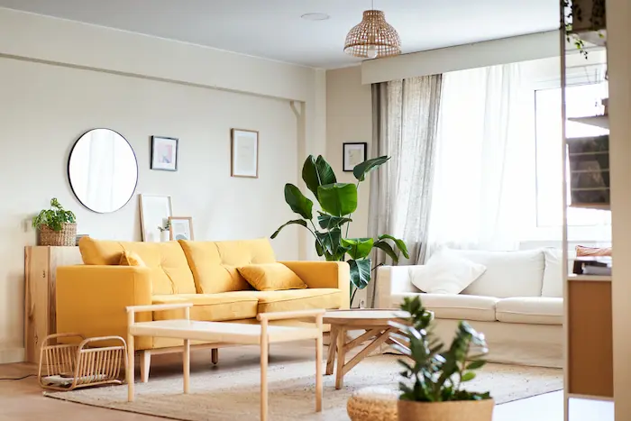 Photo d'un salon moderne et confortable dans un logement en colocation à Le Havre